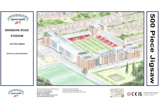 Brisbane Road Stadium Fine Art Jigsaw Puzzle - Leyton Orient FC Brisbane Road Stadium Fine Art Jigsaw Puzzle - Leyton Orient FC